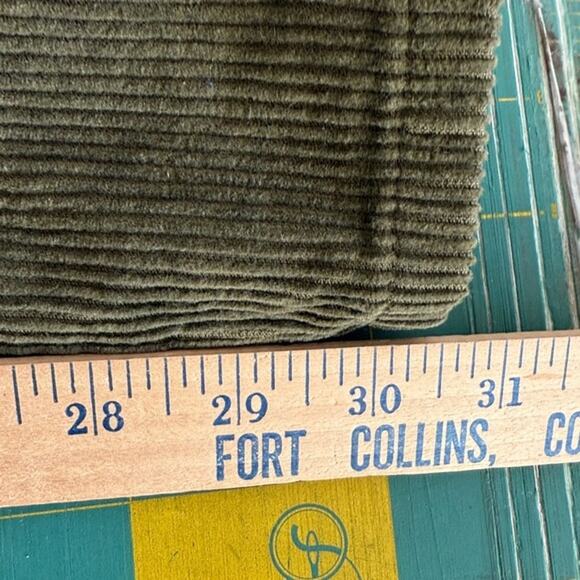 Vintage Woolrich High Rise Corduroy Trouser Pants Dark Ivy Green Women's sz 6 - Picture 6 of 6